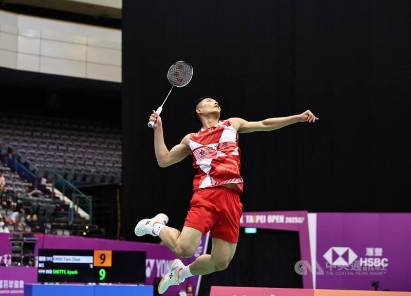 Taiwan's badminton ace Chou Tien-chen. CNA file photo