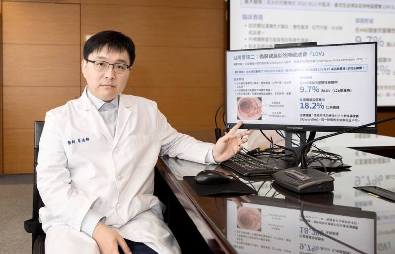 成大醫院感染科醫師蔡進相7日表示，一些原認為是「腸胃炎」或「吃壞肚子」的腸道感染，成為新興公共衛生議題，和性行為傳染有關，被稱為性傳染腸道感染症。（成大醫院提供）