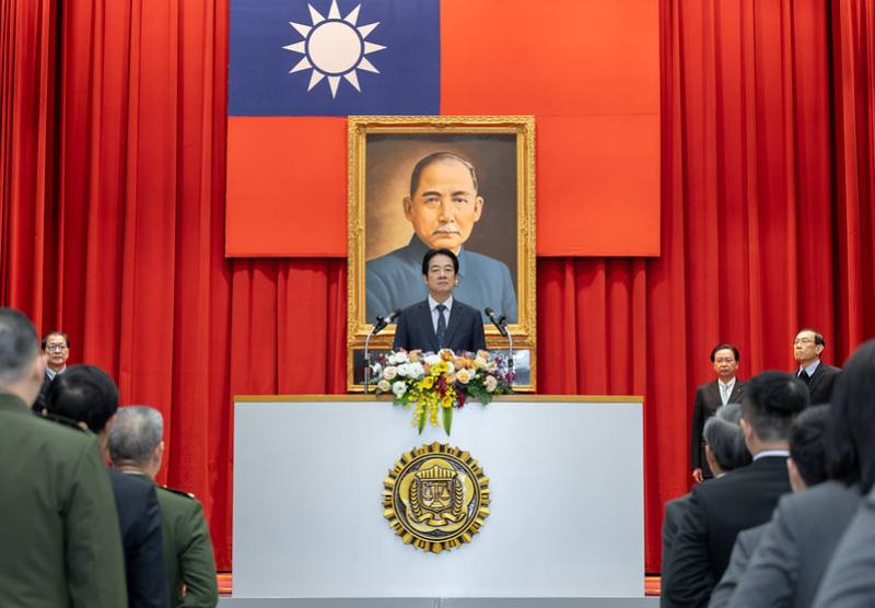 賴清德總統8日上午出席「法務部調查局調查班第62期結業典禮」