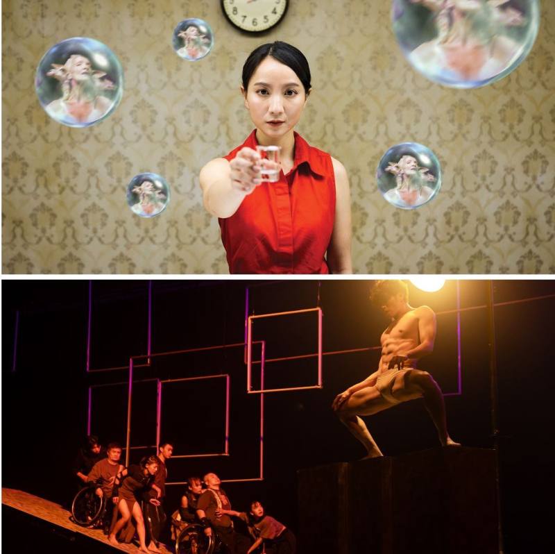 河床劇團沉浸式作品《之間》(上)及滯留島舞蹈劇場舞作《永動城市》(下)雙雙入選2026年ISPA紐約年會新作提案單元（團隊提供）