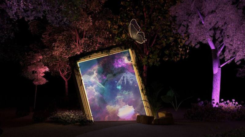 2026奇幻大津以「夜之覺旅 Journey In the Night」為核心概念，將於2月點燈，森林、瀑布與光影層層交織，把自然場域轉化為充滿想像力的夜間舞台。（屏東縣政府提供）