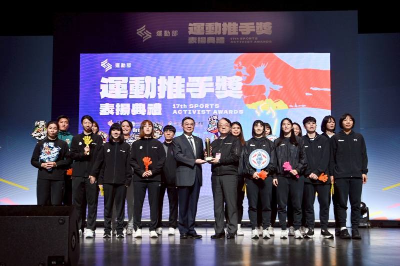 行政院長卓榮泰9日出席運動部「第17屆運動推手獎表揚典禮」