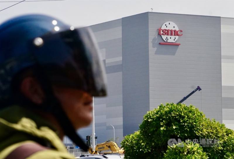 圖為台積電高雄P1廠。（中央社檔案照片）