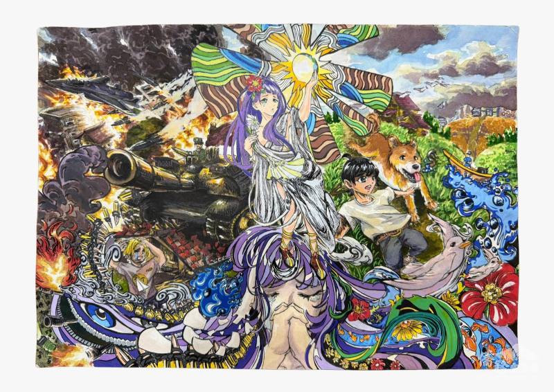 特優獎作品（LEE ZHI XIAN 李志賢，戰爭與和平之風，YIK CHING HIGH SCHOOL）
