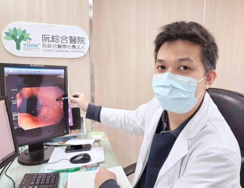 阮綜合醫院醫師丁楷庭說，低溫除了誘發心腦血管問題，普遍發生腸胃狀況，腹部保暖很重要。（阮綜合醫院提供）