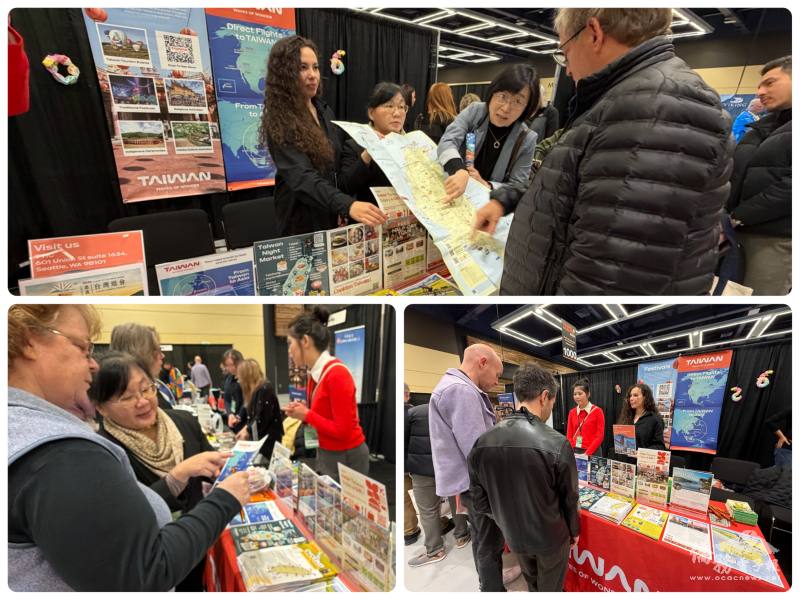 觀光署攤位人潮絡繹不絕