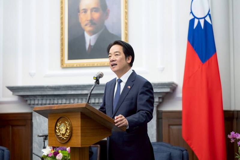 President Lai delivers remarks.