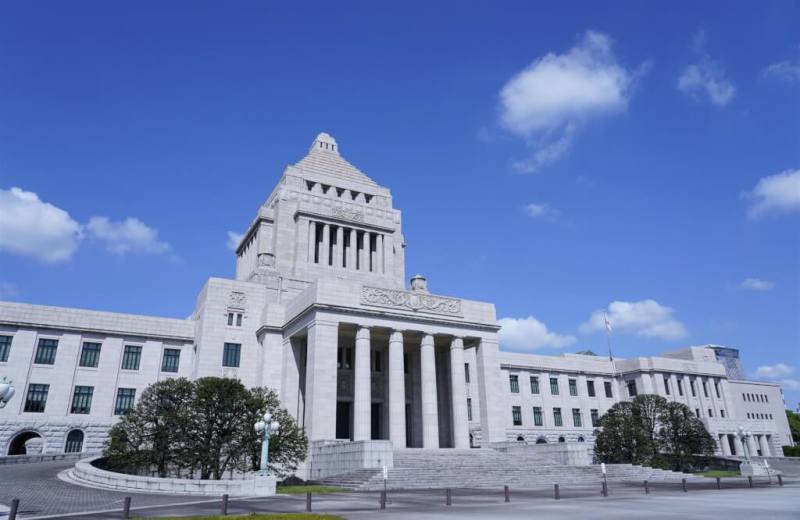 圖為日本國會議事堂。（共同社）