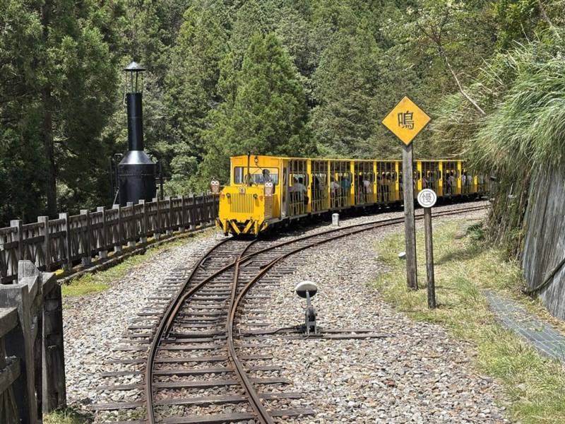 圖為太平山國家森林遊樂區蹦蹦車。（農業部林業及自然保育署宜蘭分署提供）