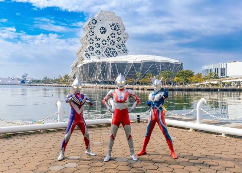 「2026高雄冬日遊樂園」活動2月7日登場，高雄市政府16日公布主題IP為「超人力霸王」，致敬默默付出的城市英雄。（高市府觀光局提供）