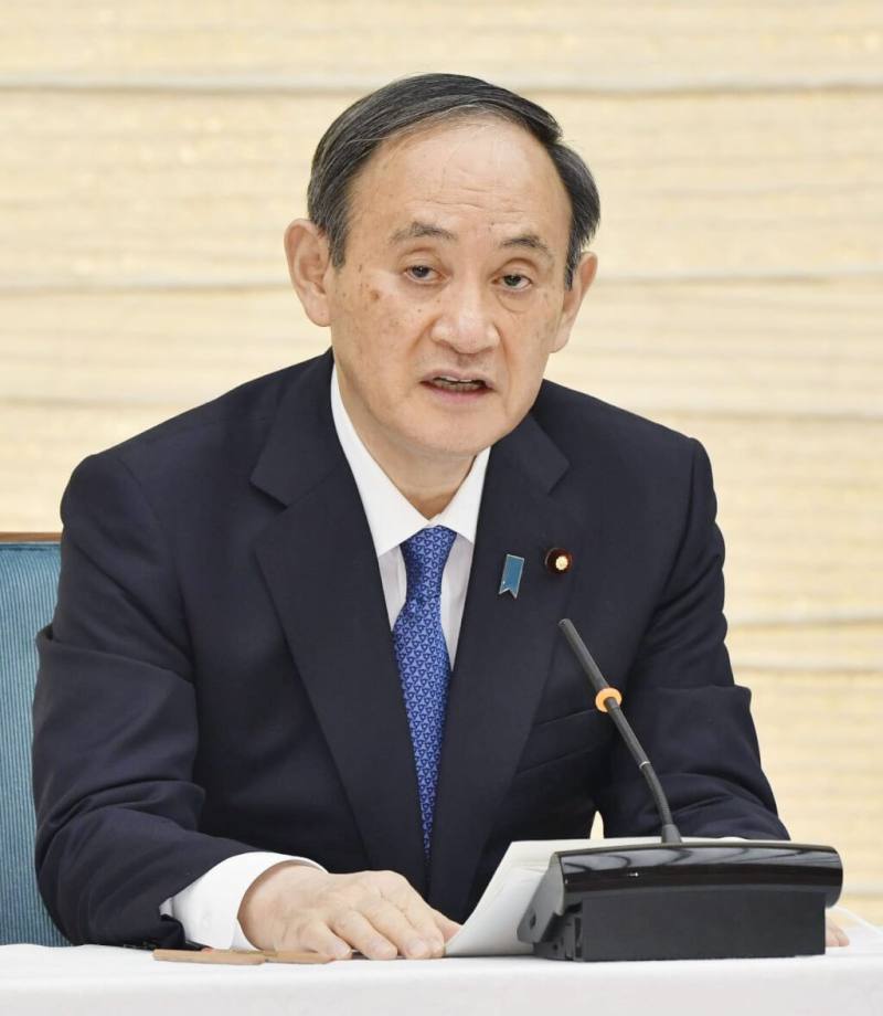 日本前首相菅義偉。（共同社）