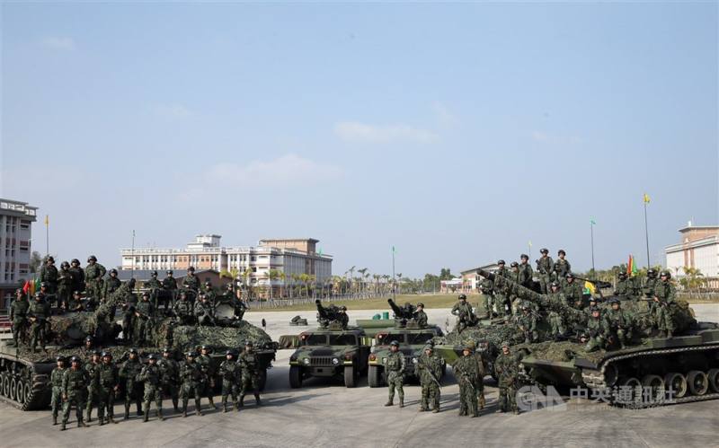 圖為陸軍裝甲564旅。（中央社檔案照片）