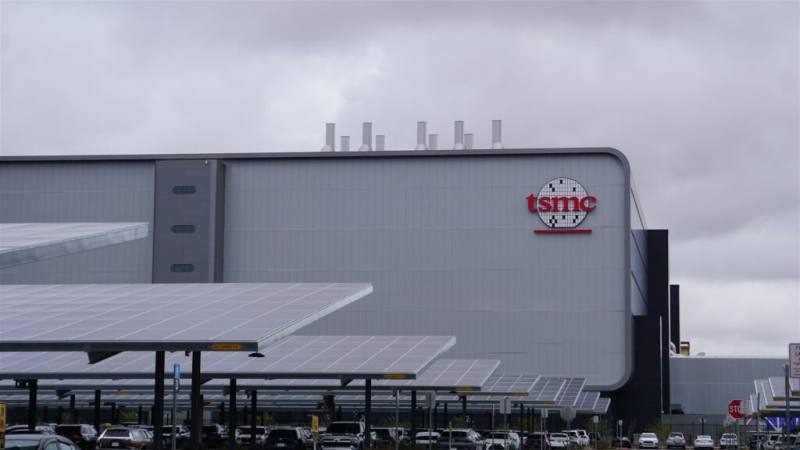 圖為台積電在美國亞利桑那州鳳凰城市郊的廠區。（中央社檔案照片）