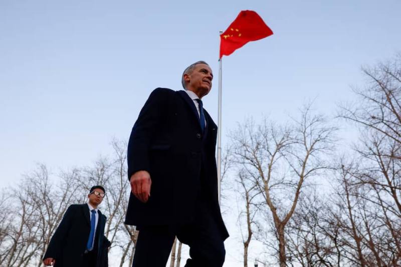 加拿大總理卡尼（圖）14日至17日訪問中國，與中國國家主席習近平會面後，將推進中加新型戰略夥伴關係。（路透社）