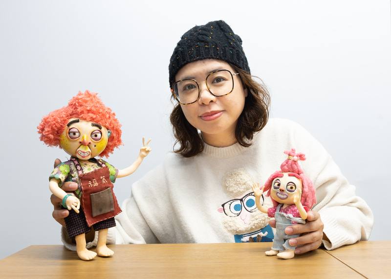 金馬獎最佳動畫短片導演黃勻弦（圖）推出停格動畫劇集「我是陳派派」，她自小跟著父親捏麵人長大，也透過捏麵人找到做停格動畫的耐心和興趣