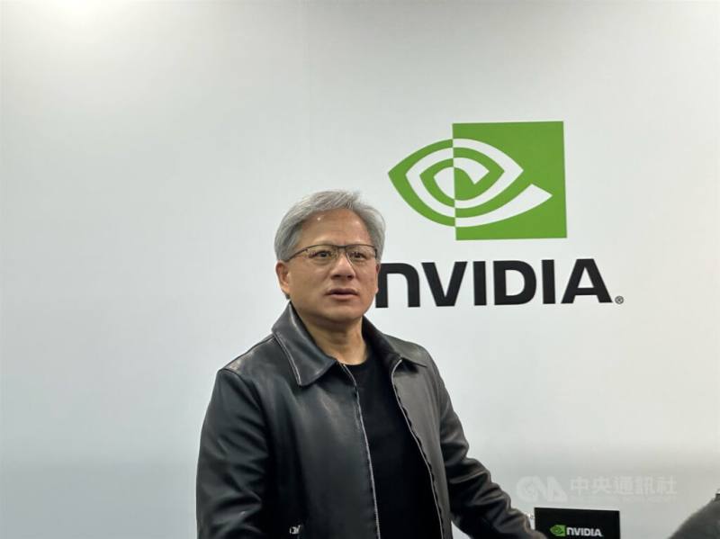 輝達（NVIDIA）執行長黃仁勳。（中央社檔案照片）