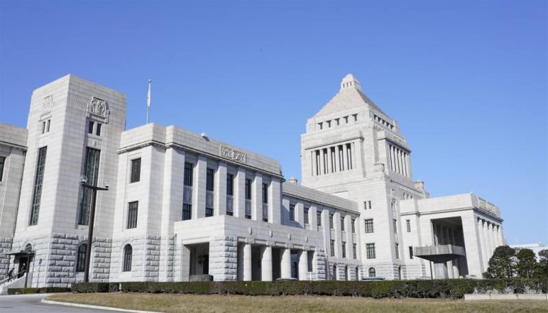圖為日本國會議事堂。（共同社）