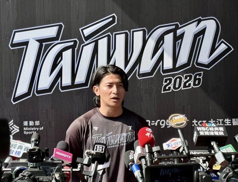 世界棒球經典賽（WBC）台灣隊長陳傑憲（圖）接受媒體聯訪。（中央社檔案照片）