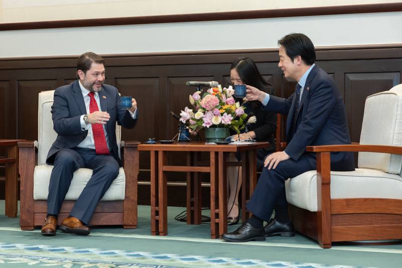 President Lai meets US delegation led by Senator Ruben Gallego