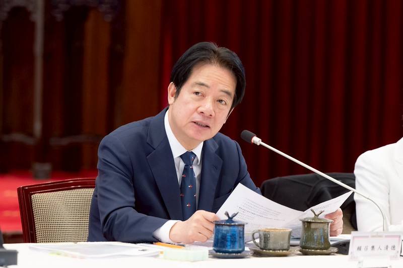 President Lai presides over the sixth meeting of the National Climate Change Committee.