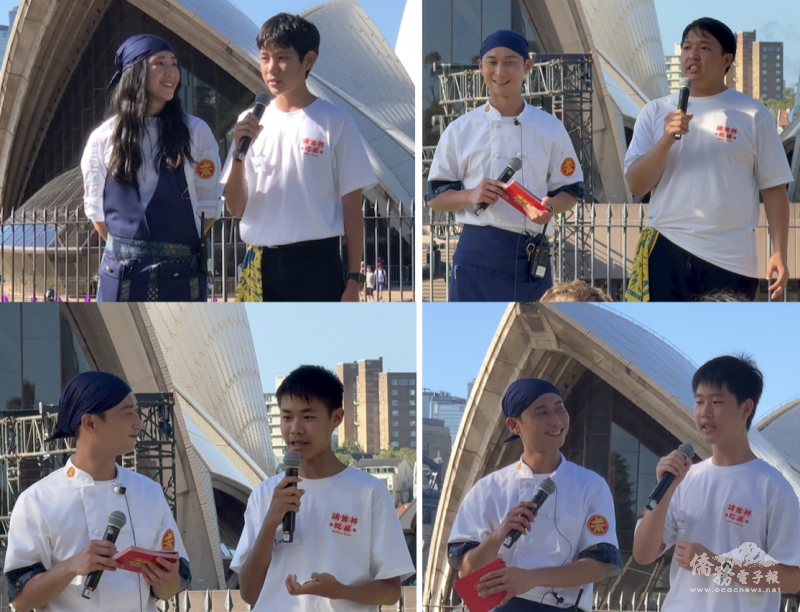 學員擔任活動重要角色，用英文介紹台灣辦桌菜色