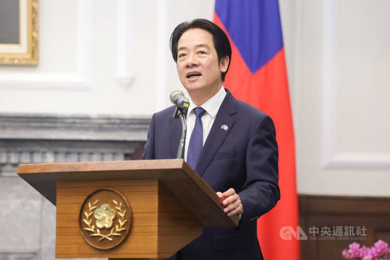 總統賴清德（圖）表示，台美關稅談判底定除了政府與談判團隊共同努力，台灣科技產業的實力也是關鍵因素。（中央社檔案照片）