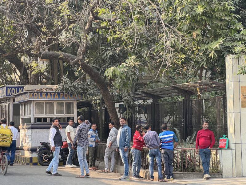 多國關注印度立百病毒（Nipah Virus）疫情，疫區西孟加拉（West Bengal）首府加爾各答（Kolkata）多數民眾無戴口罩等防疫作為。（民眾提供）