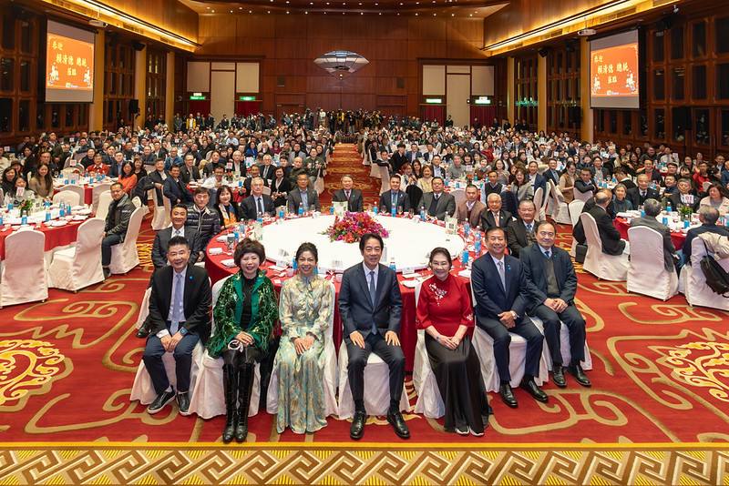 賴清德總統28日晚間出席「台北內湖科技園區發展協會歲末聯歡晚會」