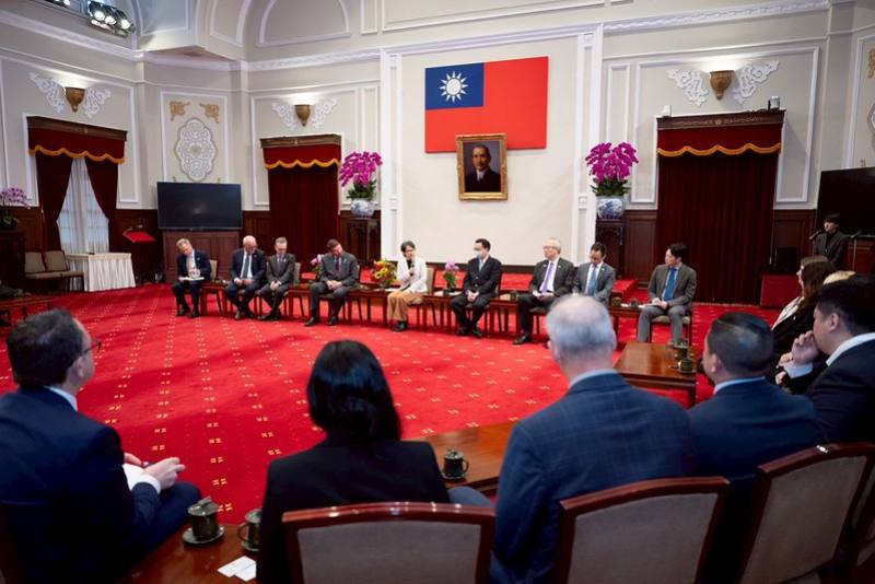 蕭美琴副總統28日下午接見「美台商業協會（U.S.-Taiwan Business Council, USTBC）訪問團」