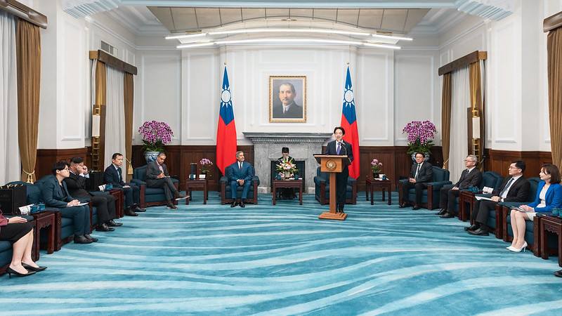 總統接見「美光科技Sanjay Mehrotra總裁暨執行長一行」