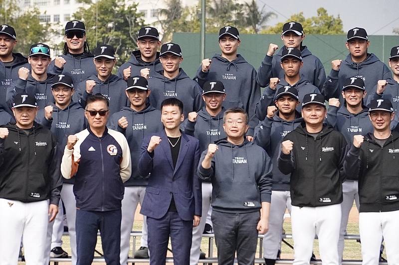 世界棒球經典賽（WBC）台灣隊在高雄國家運動訓練中心集訓，正式30人名單將在2月6日公布。（中央社檔案照片）