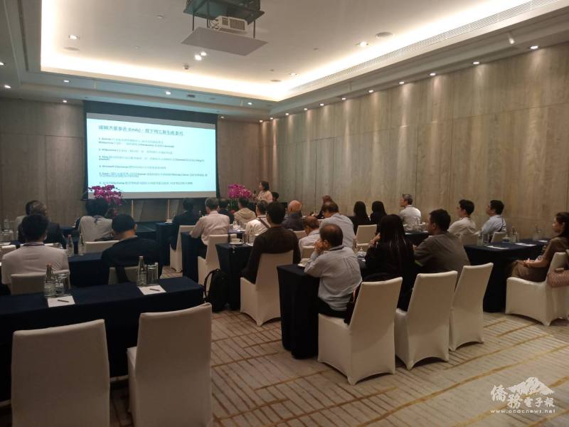 中譽科技公司總經理張秀梅發表專題演講