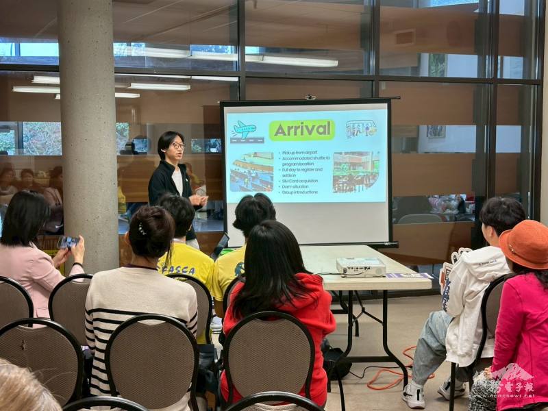 青年志工吳昱廷分享英語服務營的學習經驗