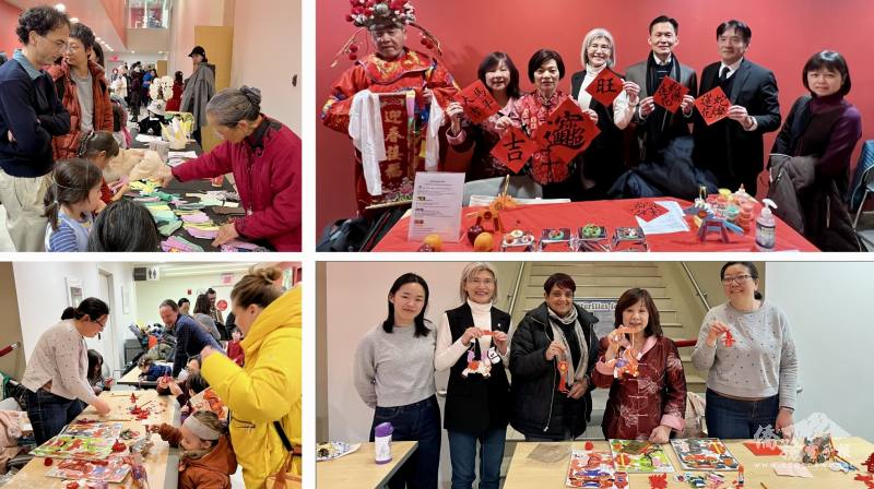 各節慶攤位讓現場添增十足年味