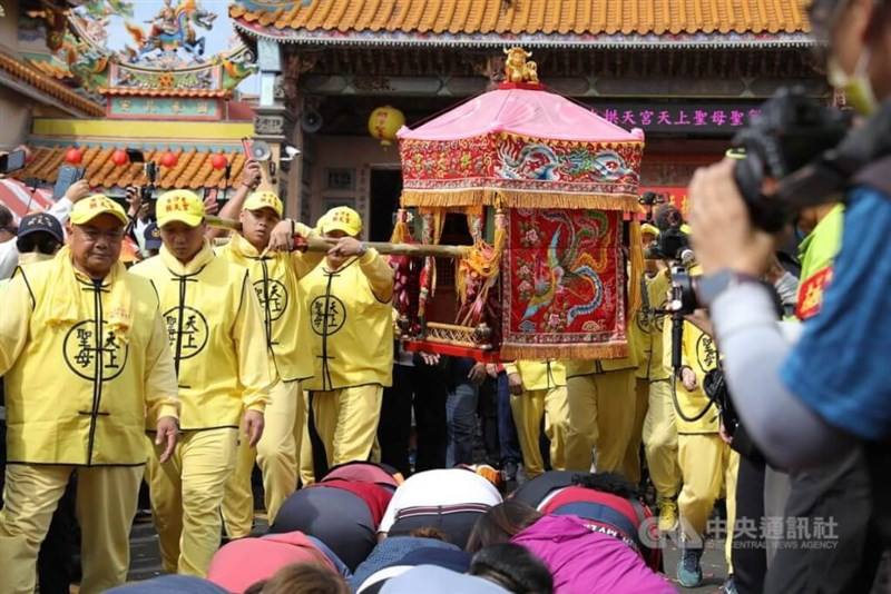 The Baishatun Mazu pilgrimage procession is seen in this CNA file photo