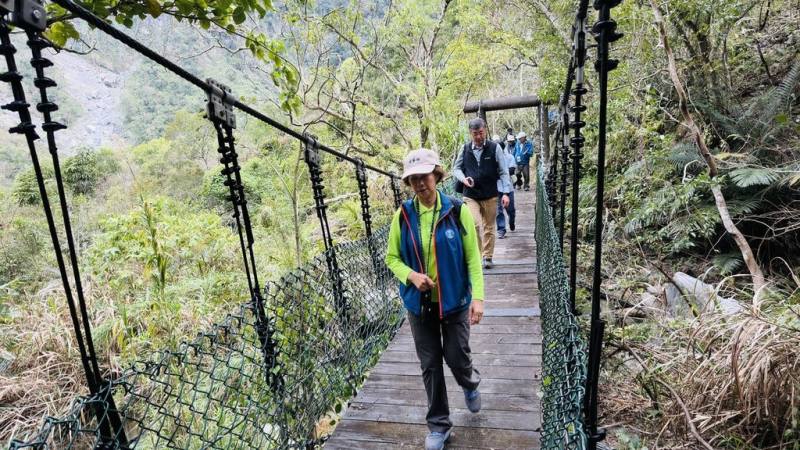 0403震後逾1年，太魯閣國家公園綠水遊憩區的綠水步道、綠水文山步道等處，2月起部分開放。（太管處提供）