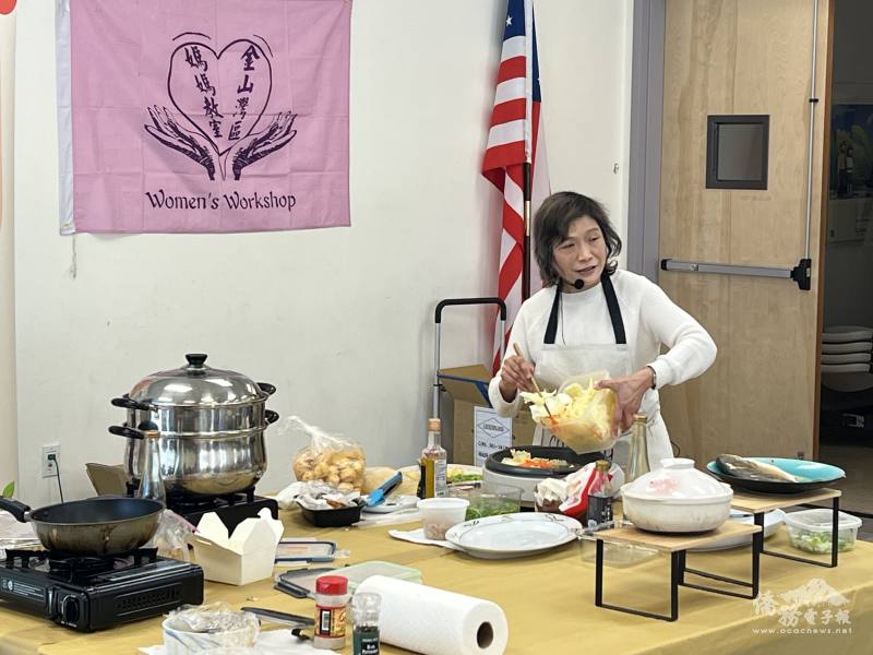 講師余佩蓉從火候掌握、調味搭配到擺盤技巧皆細心分享