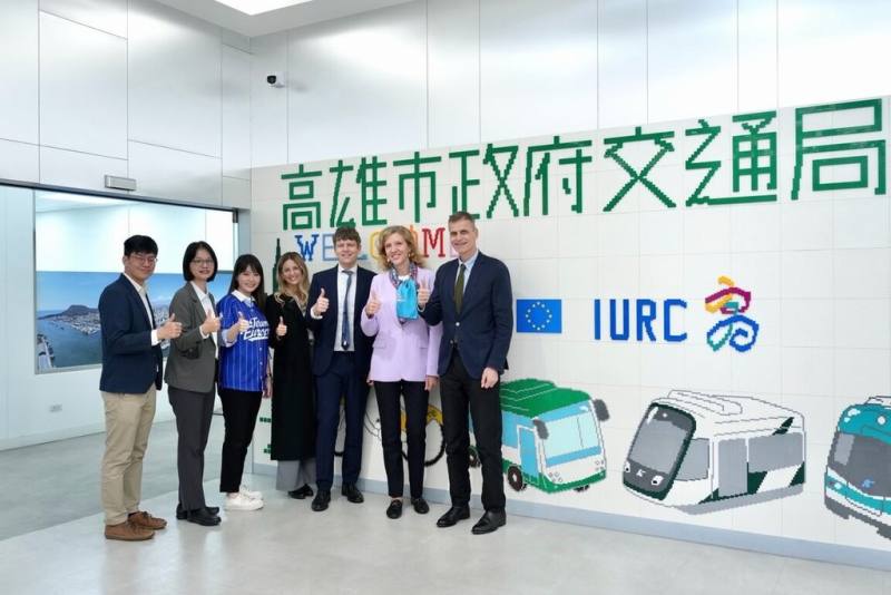 歐盟「國際城市夥伴計畫」（International Urban and Regional Cooperation, IURC）代表團6日訪問高雄，與市府交流智慧運輸應用及智慧醫療等議題。（高雄市政府行政暨國際處提供）
