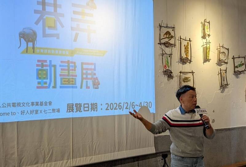 聚焦台灣動畫創作者，拙劇團推出台灣原創動畫實體展「影格魔法師的奇幻樂園」，導演王小棣（圖）7日出席開幕茶會並致詞，期盼讓大眾能更認識台灣動畫創作者。中央社記者王寶兒攝