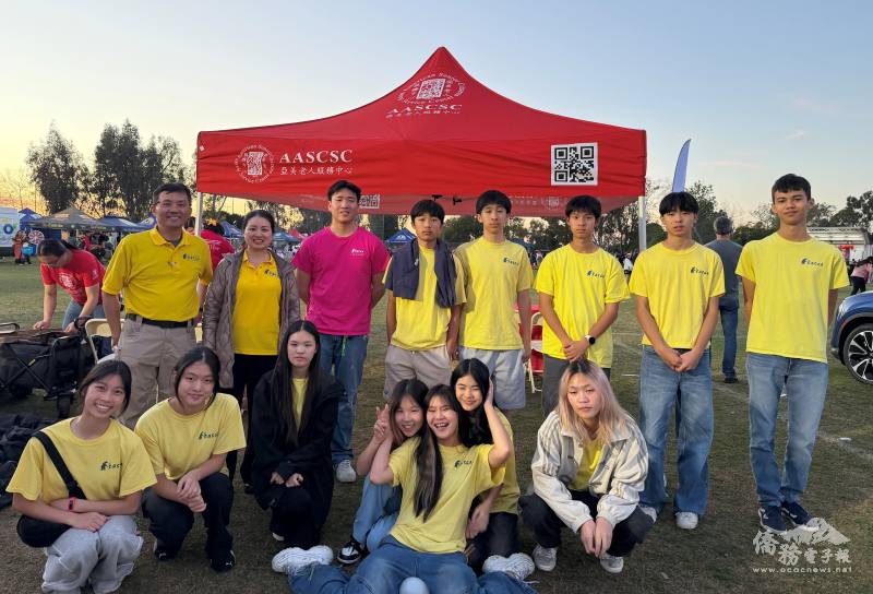 聖塔安那市2月7日在千禧公園舉辦2026年農曆新年慶典，FASCA橙縣分會第3度以臺灣文化攤位參展