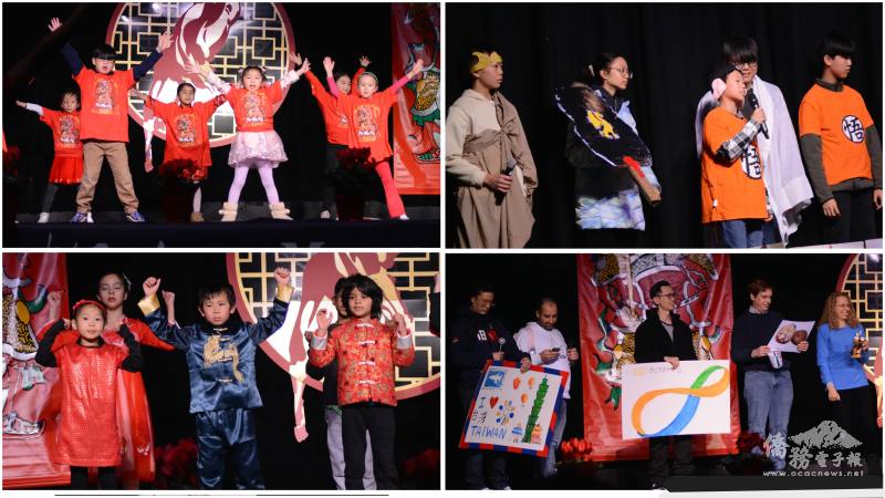 百年經典「悟空智取紅孩兒」(右上)、TCML班「Shopping at 7-11」話劇(右下)