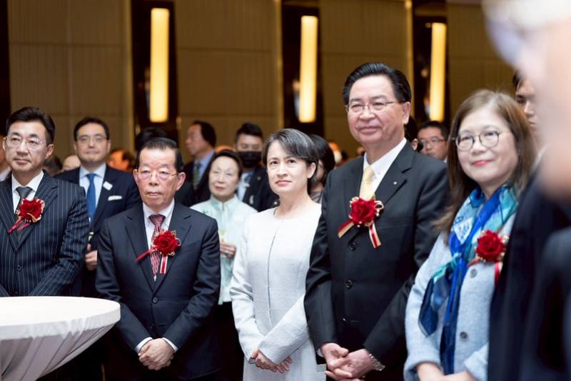 蕭美琴副總統9日晚間出席「日本天皇陛下華誕慶祝酒會」