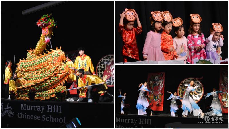 盤龍隊形變化新穎(左)、猴面頭飾活潑可愛(右上)、「如夢令」舞姿優美(右下)