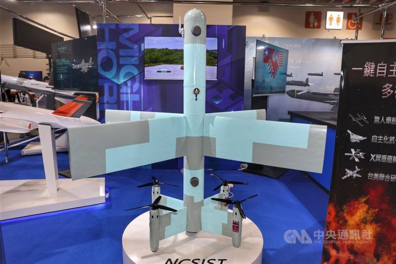 圖為中科院研製的勁蜂三型反裝甲無人機。（中央社檔案照片）