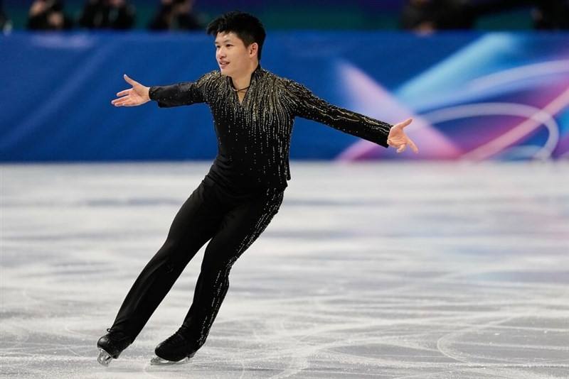 Taiwanese figure skater Li Yu-hsiang. Photo courtesy of the Associated Press