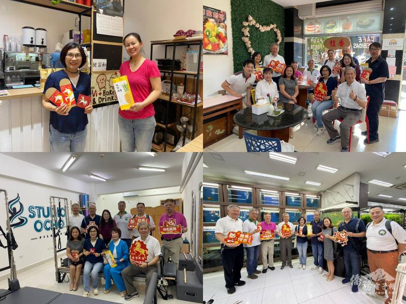 總領事陳慧芬偕僑務榮譽職人員走訪僑臺商店家拜年