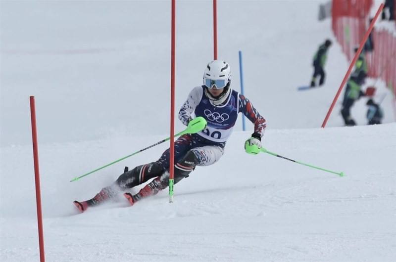Troy Samuel Chang becomes the first Taiwanese to complete the Olympic alpine skiing men's slalom in nearly four decades with a 36th-place finish at the Winter Olympics in Italy Photo courtesy of the Chinese Taipei Olympic Committee