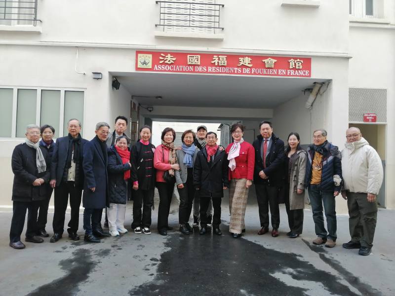 郝培芝至法國福建會館走春拜年