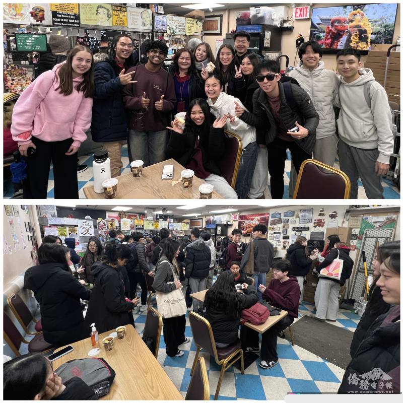 華語文教師歐瑪麗(立者左四)規劃學生一日遊，受到學生喜愛