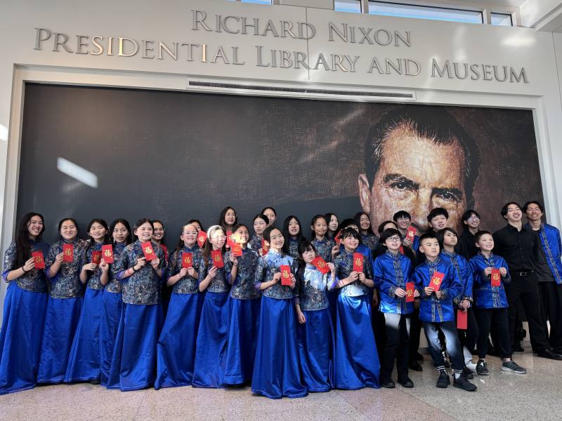 築夢青少年國樂團在尼克森總統圖書館舉辦音樂會喜迎農曆新年